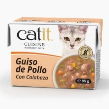 Catit Cuisine Guiso de Pollo y Calabaza 95 gr para Gatos