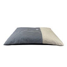 Cojin Eos Vichy Negro Borreguillo 100x70 cm Yagu