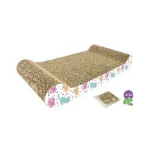 Rascador Cartón Joyful con Catnip 45 cm Nayeco