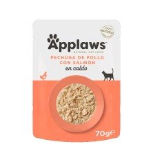 Applaws Sobre de Pollo y Salmón en Caldo para Gatos 70gr