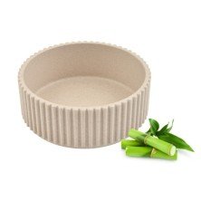 Comedero Bambú Cupcake Beige para Perros y Gatos