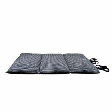 Colchon Zenda Vichy Negro Loneta Yagu 109x66x6 cm