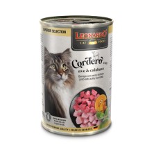 Leonardo Superior Lata Cordero con Ave y Calabaza para Gatos