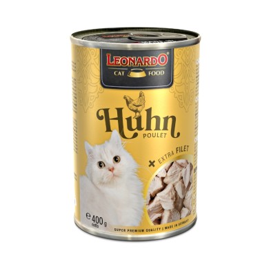 Leonardo Lata Pollo Extra Fillet para Gatos