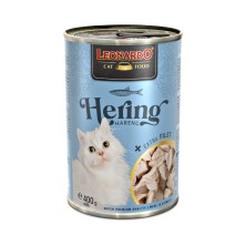 Leonardo Lata Arenque Extra Fillet para Gatos