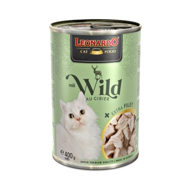 Leonardo Lata Venado Extra Fillet para Gatos