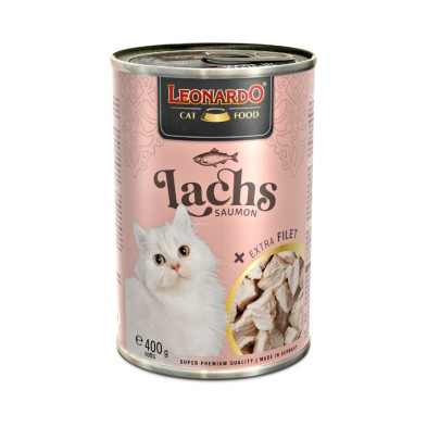 Leonardo Lata Salmón Extra Fillet para Gatos