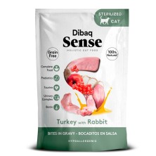 Dibaq Sense Bites Pavo y Conejo Sobres para Gatos