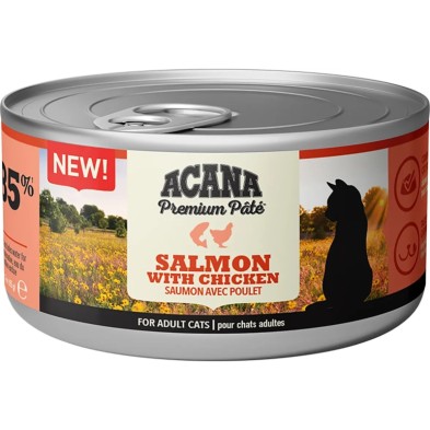 Acana Paté Salmón y Pollo 85 gr Comida Húmeda para Gatos
