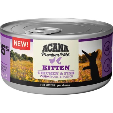 Acana Paté Kitten Pollo y Pescado 85 gr Comida Húmeda para Gatos