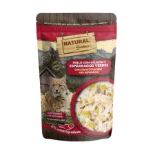 Natural Greatness Sobre Pollo con Salmón y Espárragos 70 gr Comida Húmeda para Gatos