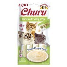 Churu Snack Natural Pollo con Vieira 14gr x 4